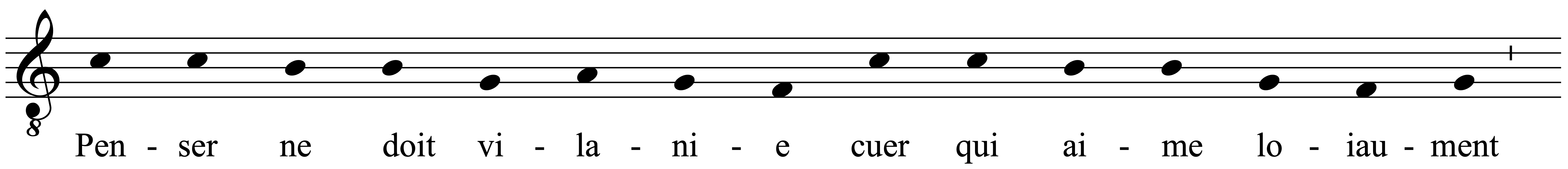 Work musical notation